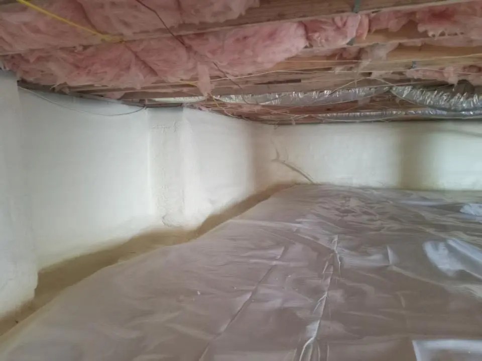 Crawl space encapsulation with closed-cell spray foam for Spray Foam Roofing in Harker Heights